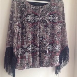 Boho fringe top